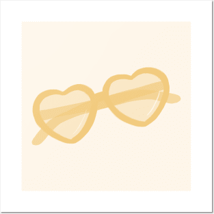 Heart Sunnies - Yellow Posters and Art